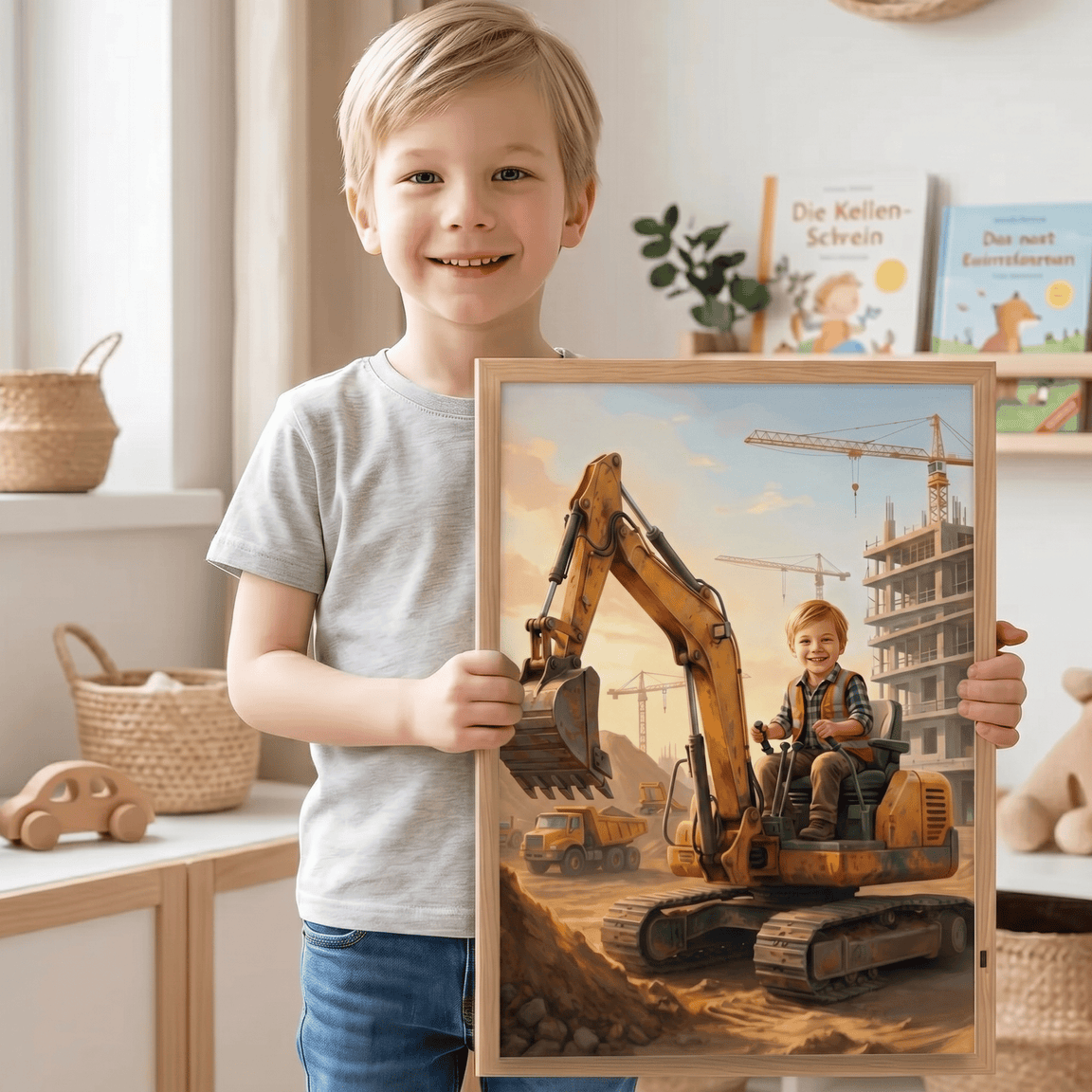 Personalized Excavator Poster